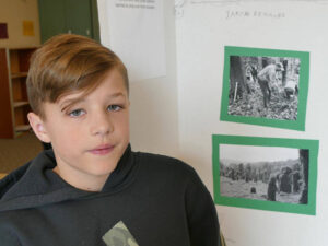 Maplewood Parent Cooperative eighth grader Jaxon Kennard 