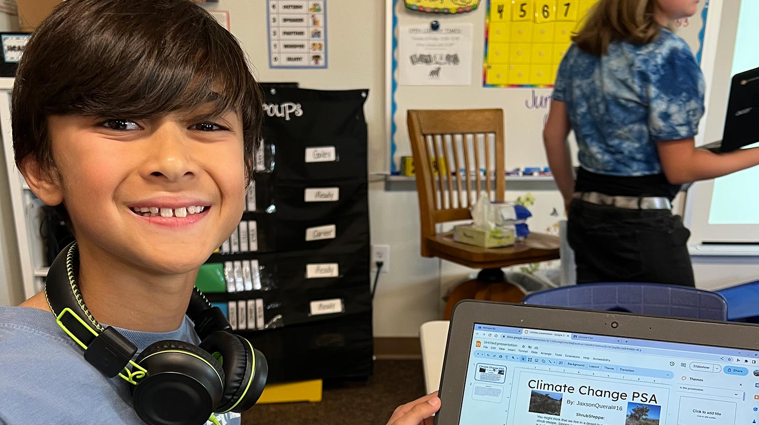 Boy at computer