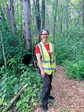 Assistant Prinicipal Jennifer Kovach leads the way in wetland restoration and community building