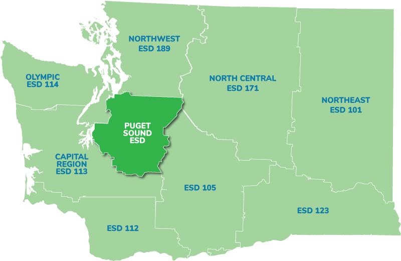 Washington state ESD regions