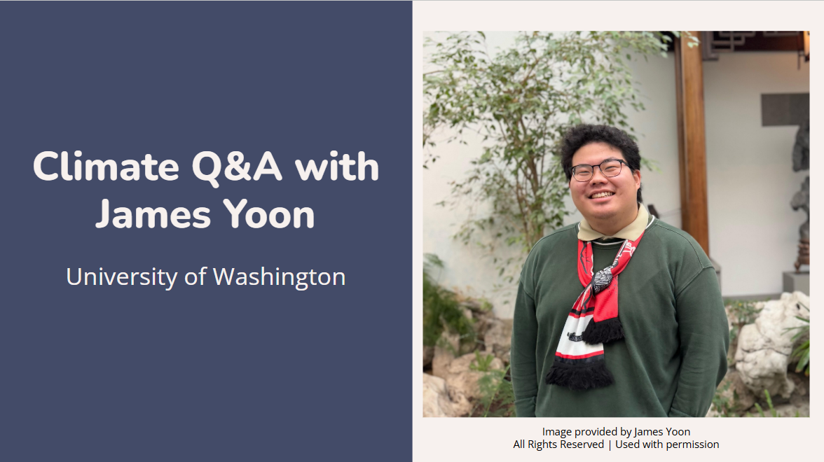 Featured Speaker: James Yoon, PhD student at University of Washington
