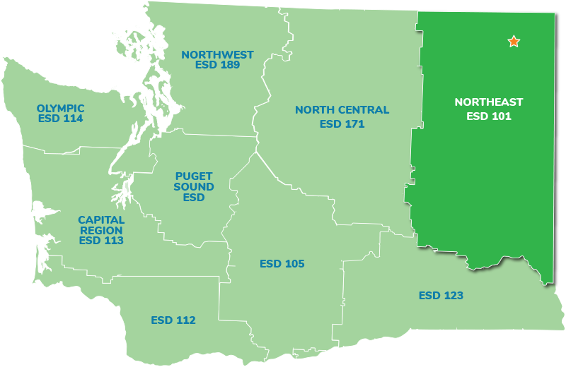 Washington state ESD regions