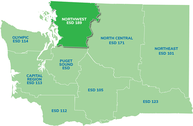 Washington state ESD regions