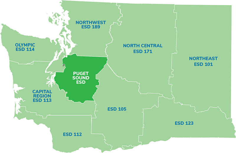 Washington state ESD regions