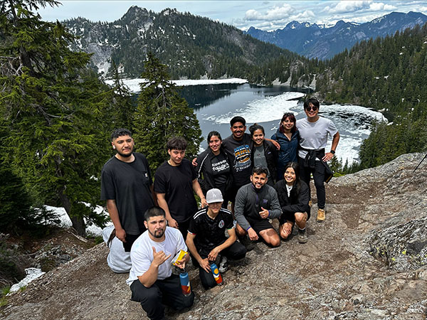 Group photo of the team after completing hike.